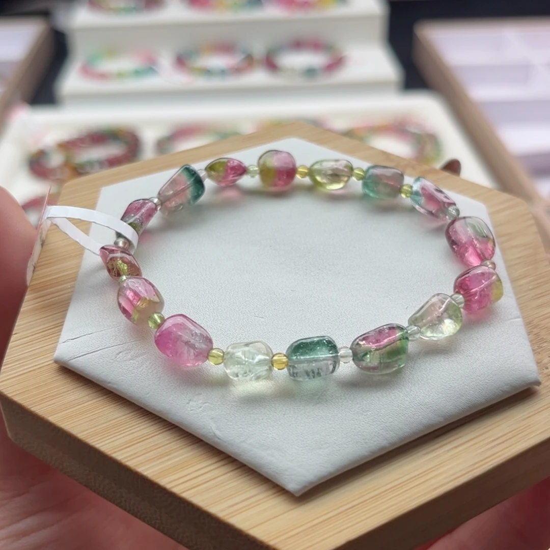 手链未镶嵌碧玺碧玺手串单圈