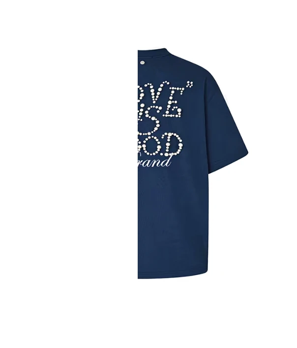 【健总专属】珍珠款2025夏季新品百搭休闲T恤DY2091