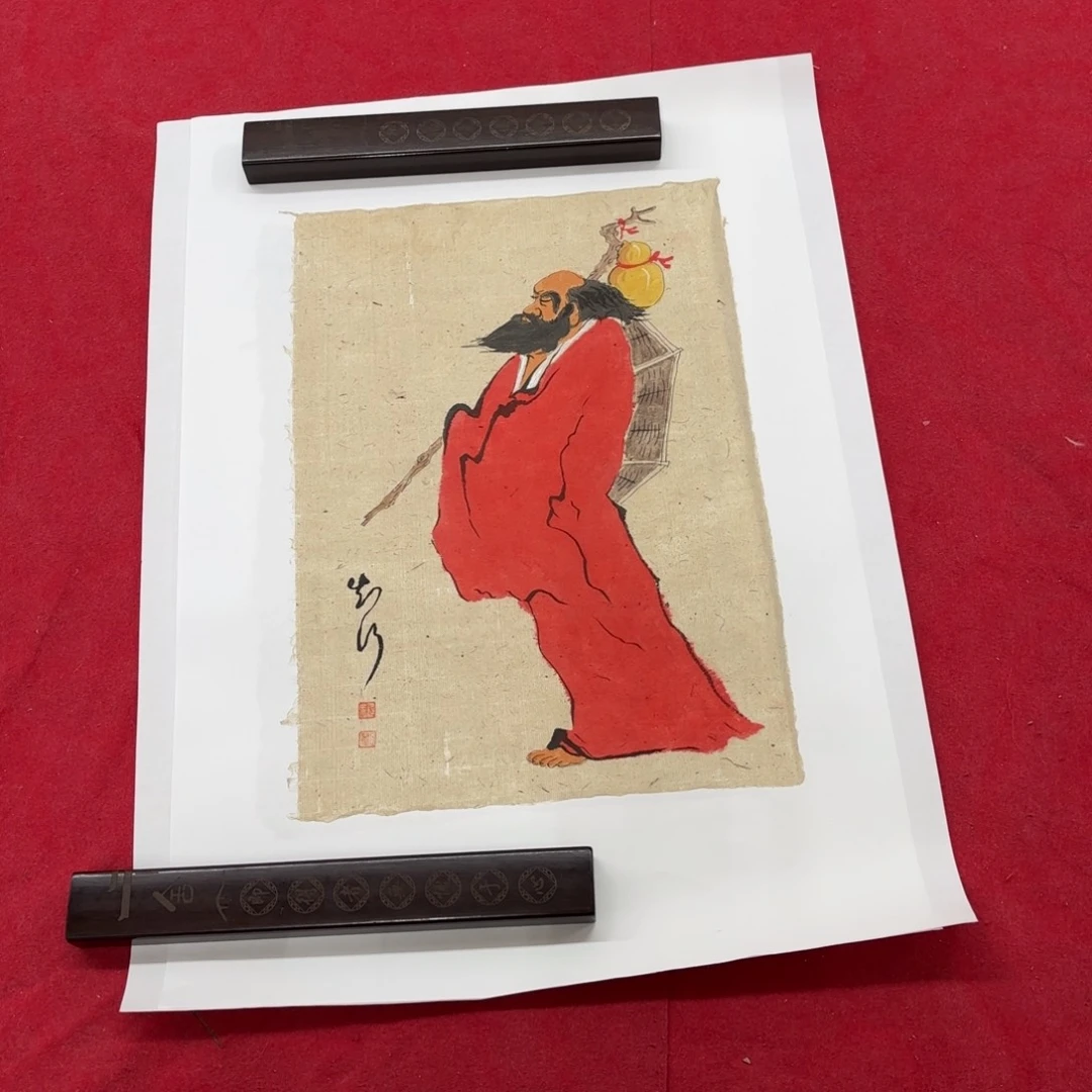 国画花鸟等图案为一体的大型