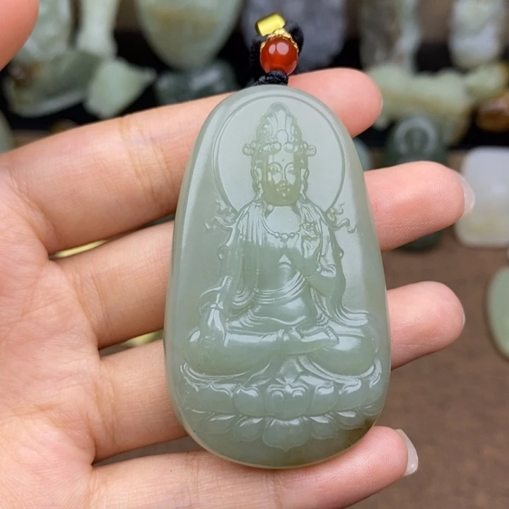 和田玉未镶嵌挂件