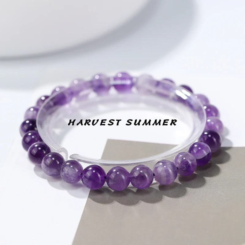 硕夏【徐艺洋同款】天然梦幻紫水晶手串多样性发其一SX15