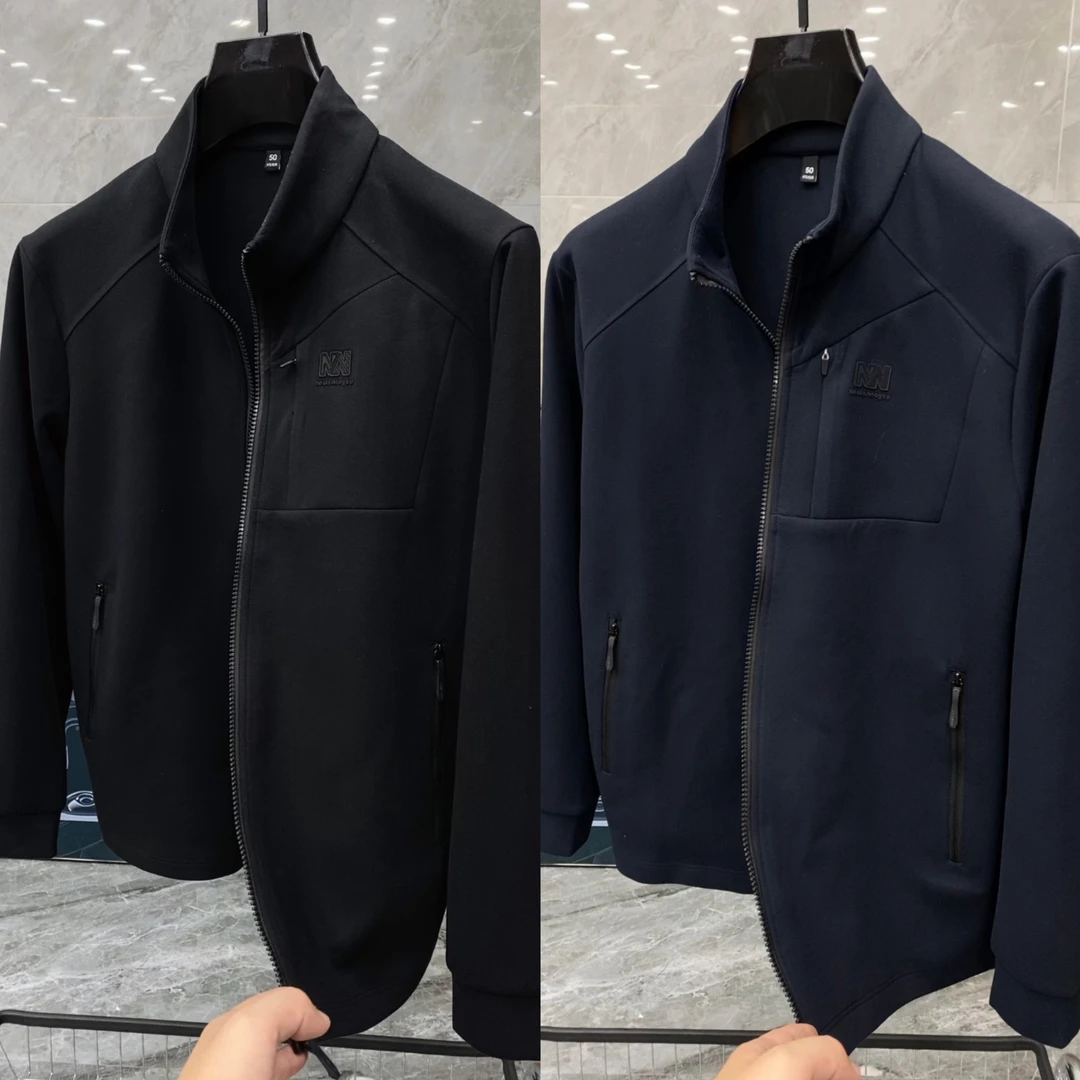 早秋新款男士时尚休闲立领透气高弹力立领夹克外套 10