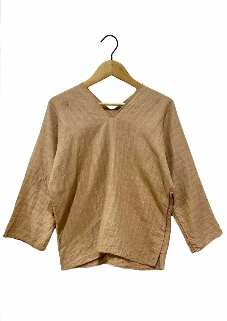 山山家-左岸迷香【上衣】Z25SS1017短款时尚中国风气质复古套头春夏