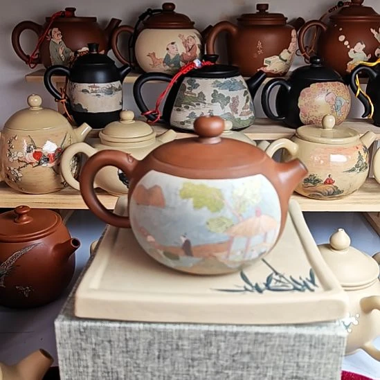 建水紫陶多道彩填全品145号200cc