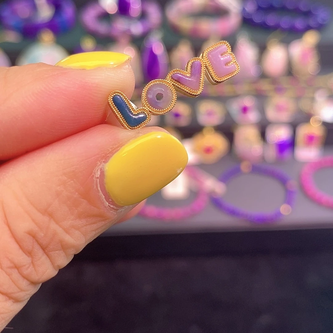 18K金镶嵌苏纪石（舒俱来）吊坠(不含链)