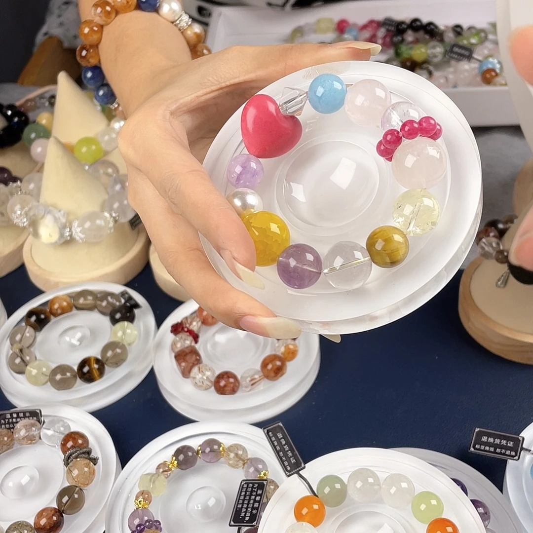 银S925镀金镶嵌手链水晶