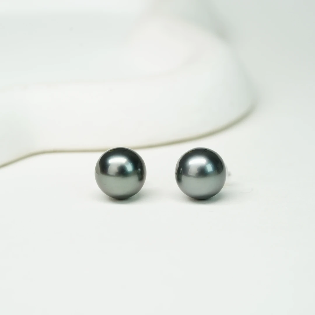 【小北好物】S925银海水珍珠耳钉约10-11mm【多样性发一】QJ14X28