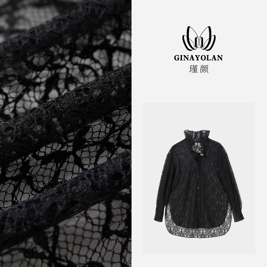 GINAYOLAN/瑾颜|春夏新品时尚打褶气质衬衣