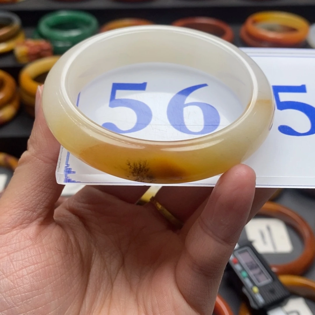 石英质玉（黄龙玉）手镯未镶嵌@***3