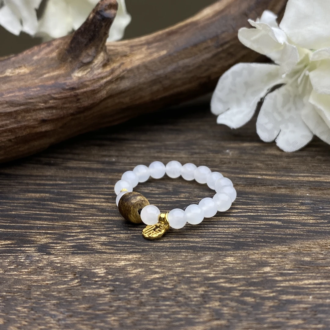 【小北好物】和田玉DIY戒圈-17QH75X242【多样性发一件】约4mm