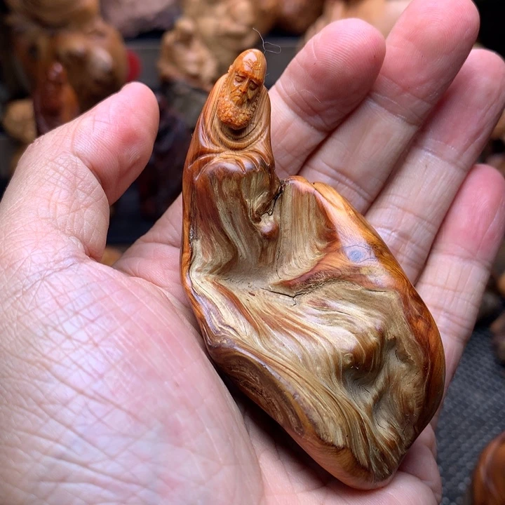 柏木（崖柏）崖柏陈化手把件