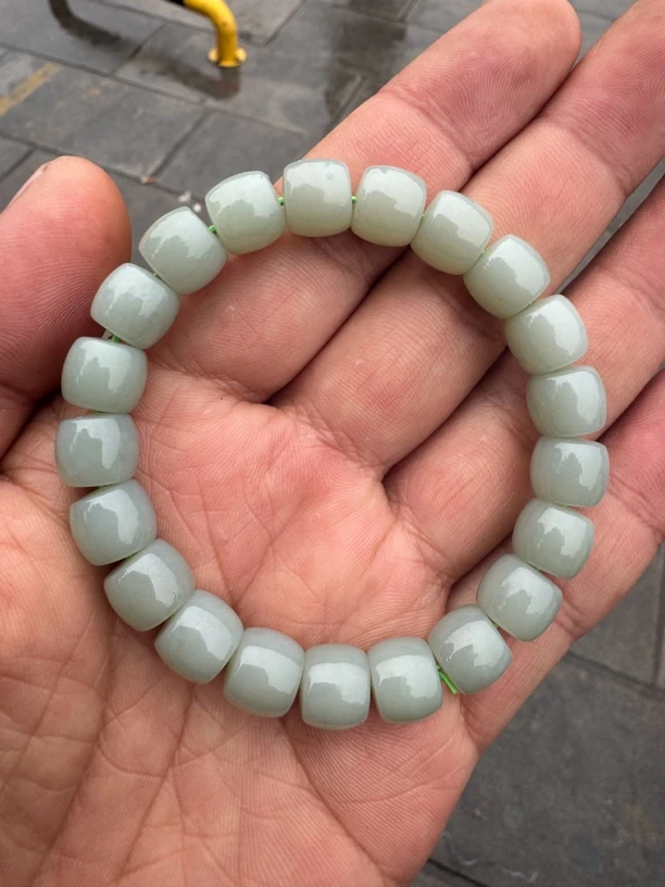 和田玉直切手串新疆料