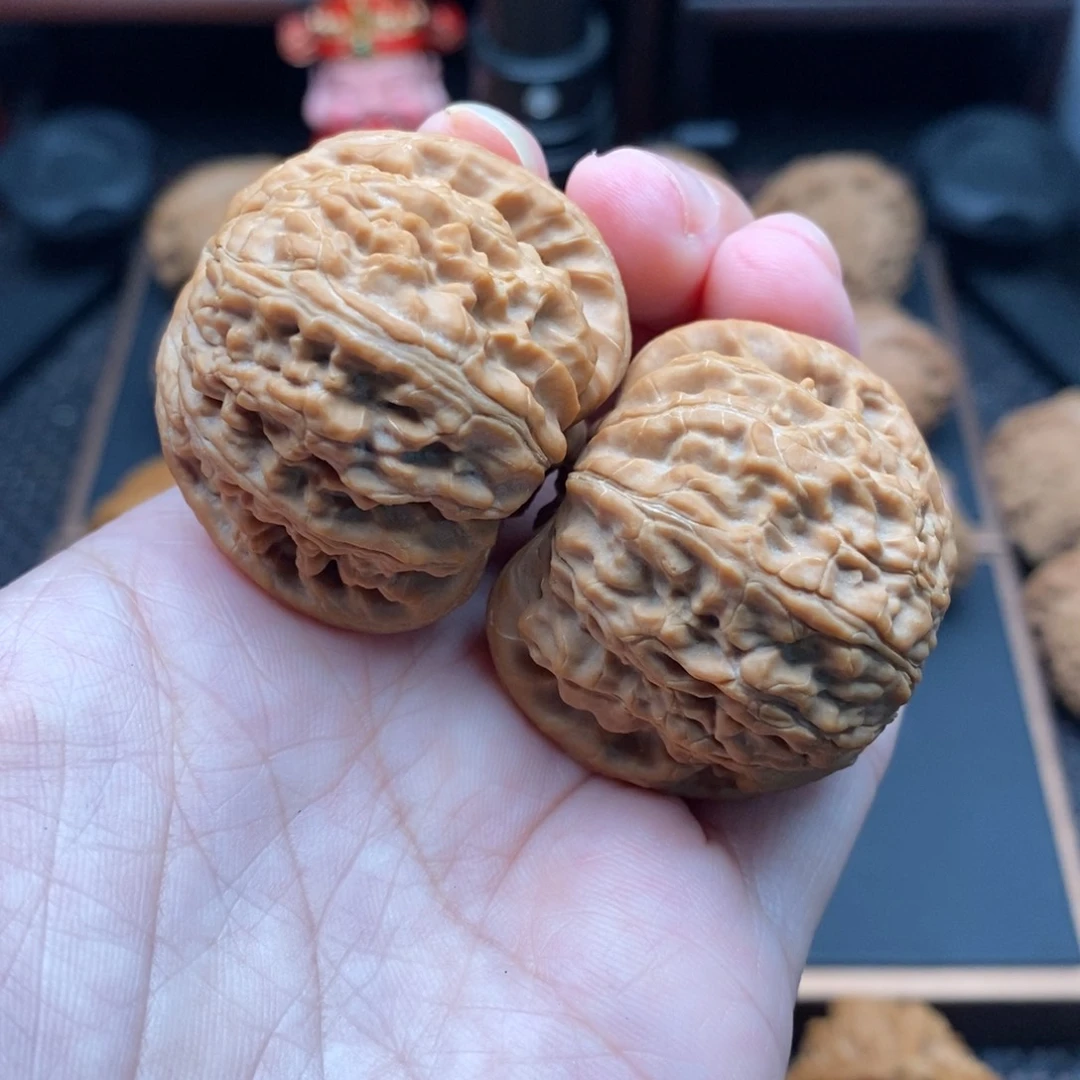 P***y把件文玩核桃白狮子