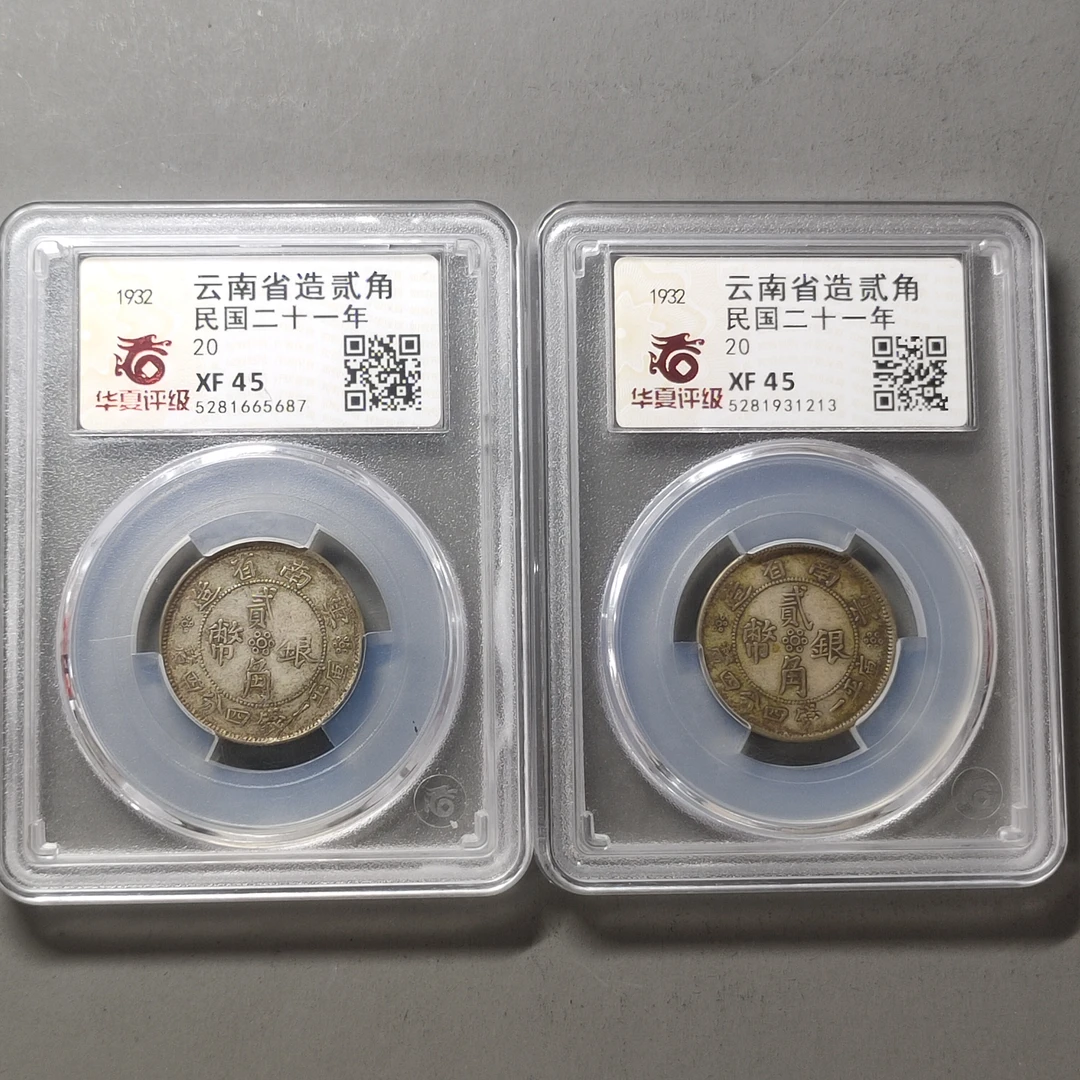 00211-17 民国银币两枚