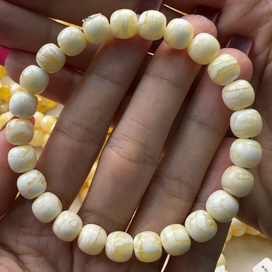 W***）琥珀未镶嵌手链蜜蜡手串