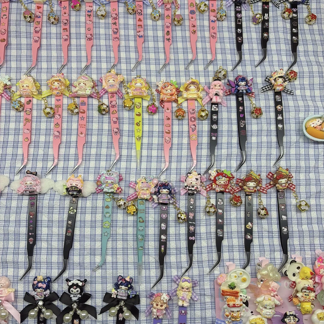 直播间选款扣号专拍奶油胶发夹零食夹饰品摆件