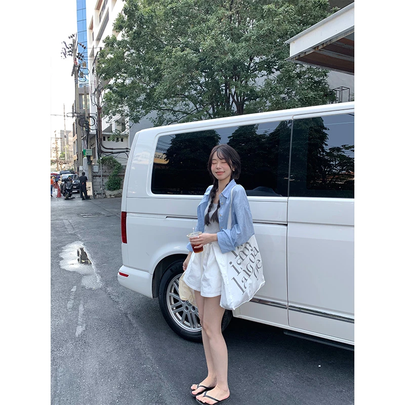 香香的蕉 花楹诗集 温柔韩系设计感衬衣2025春百搭衬衫外套