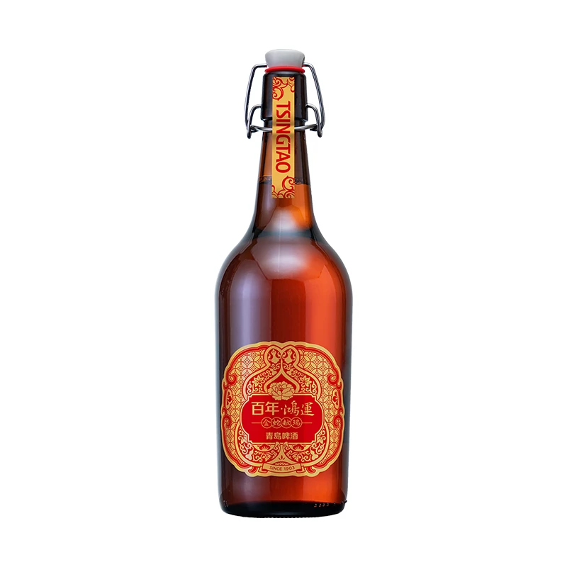 【金蛇献瑞】青岛啤酒百年鸿运19.8度815ml*1瓶礼盒装（生肖版）