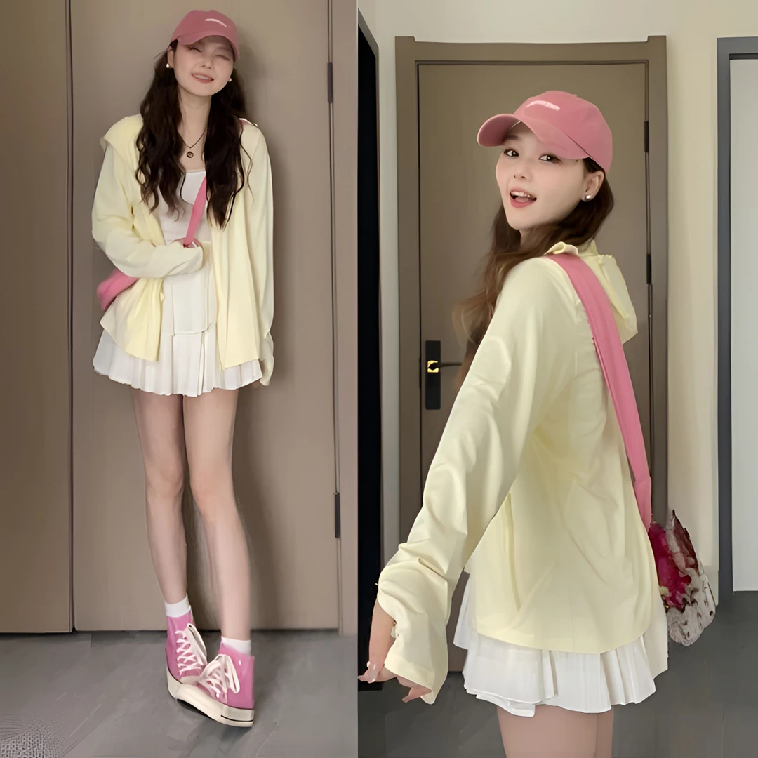 冰丝防晒衣女款外穿夏季轻薄款运动休闲外套女装透气防紫外线上衣