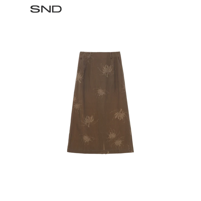 【UNCHATGRIS 设计师品牌】SND AW25 印花休闲半裙