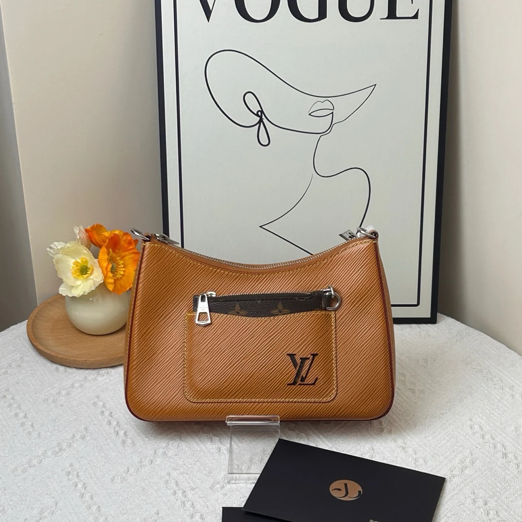 95新 LouisVuitton/路易威登 水波纹三合一信封 芯片款/JW7807