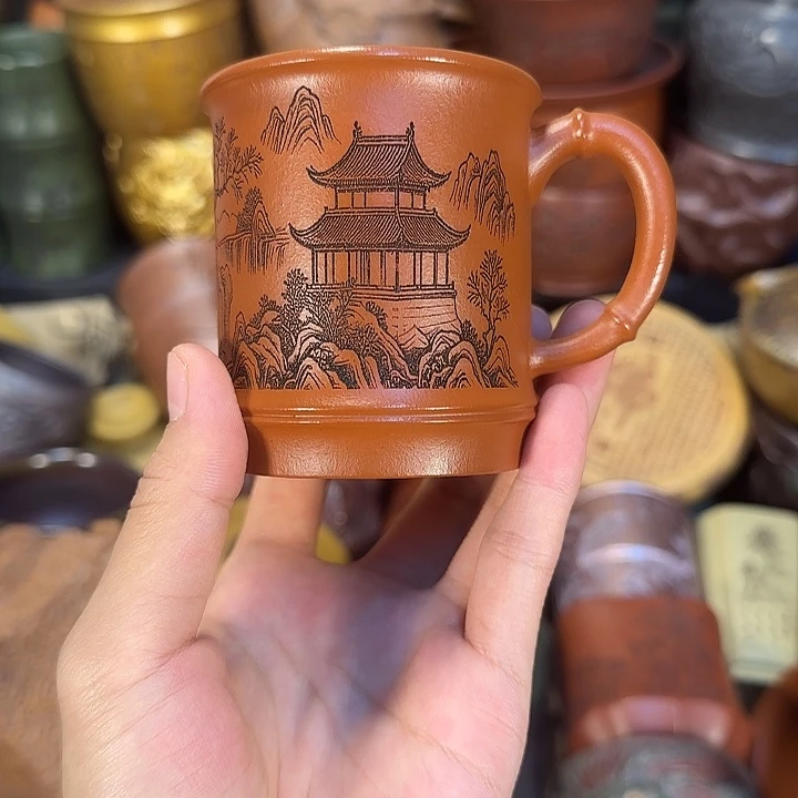 茶杯紫砂宜兴紫砂茶杯