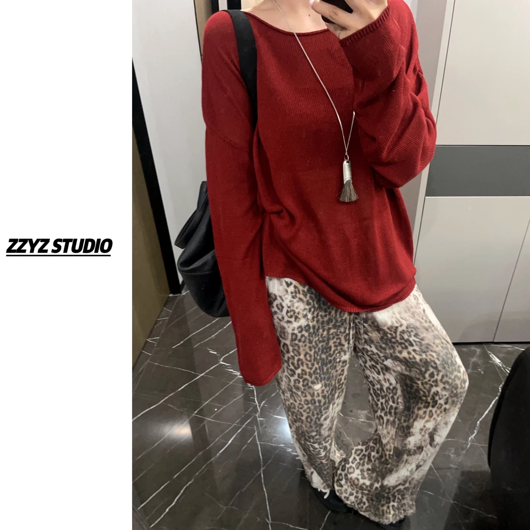 【ZZYZ】“亚麻长袖Tee”慵懒松弛感天丝亚麻凉感宽松防晒罩衫65079