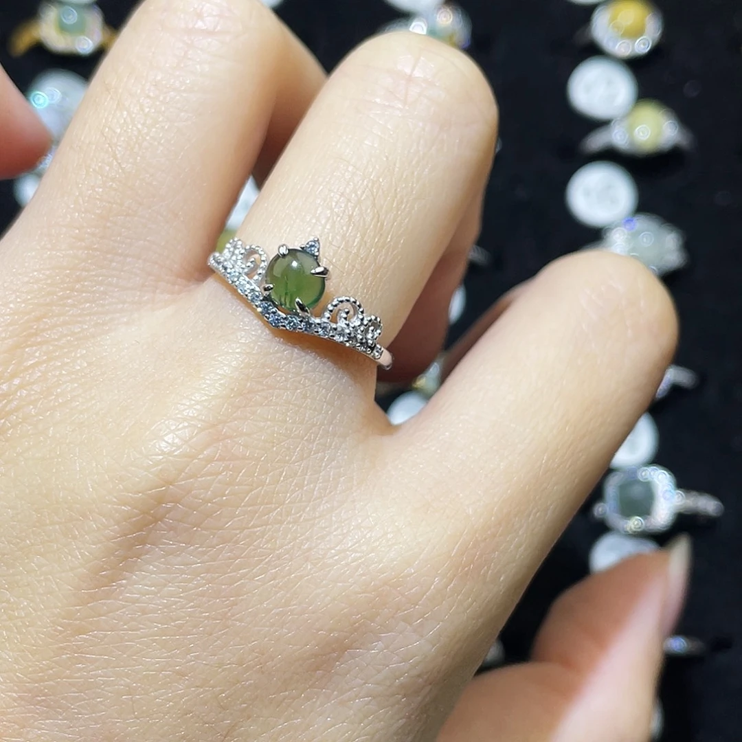 翡翠未镶嵌戒指戒指