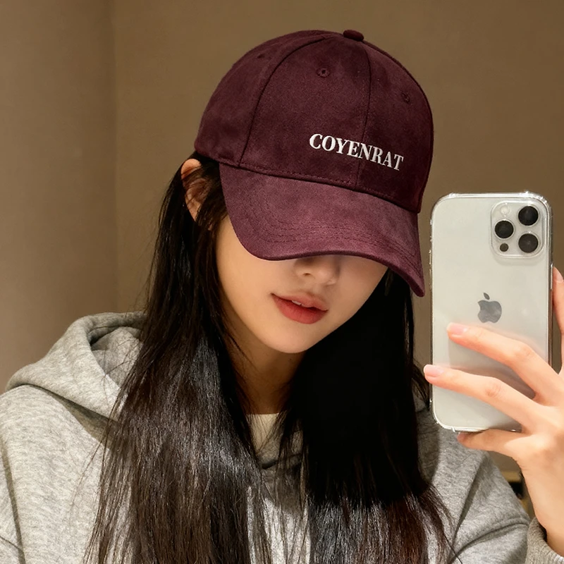【轻奢】新款韩版男女球帽简约时尚百搭鸭舌帽宽檐ins字母刺绣帽子