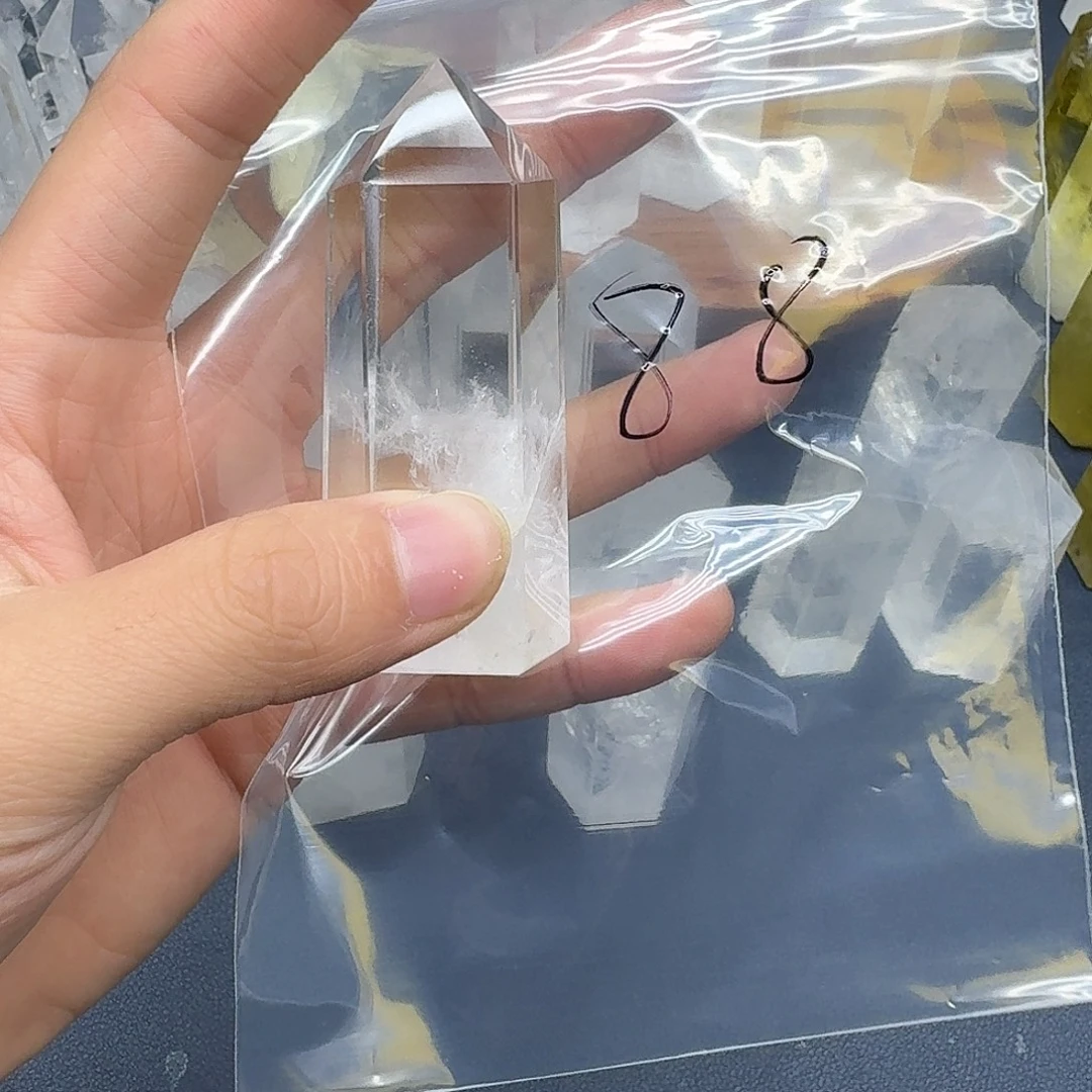 彩***子摆件水晶未镶嵌天然水晶