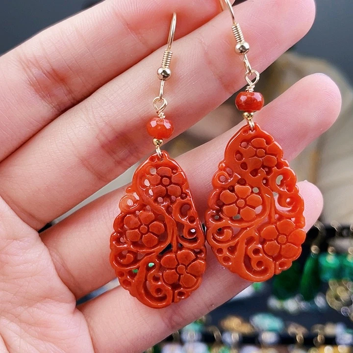 翡翠耳饰未镶嵌饰品