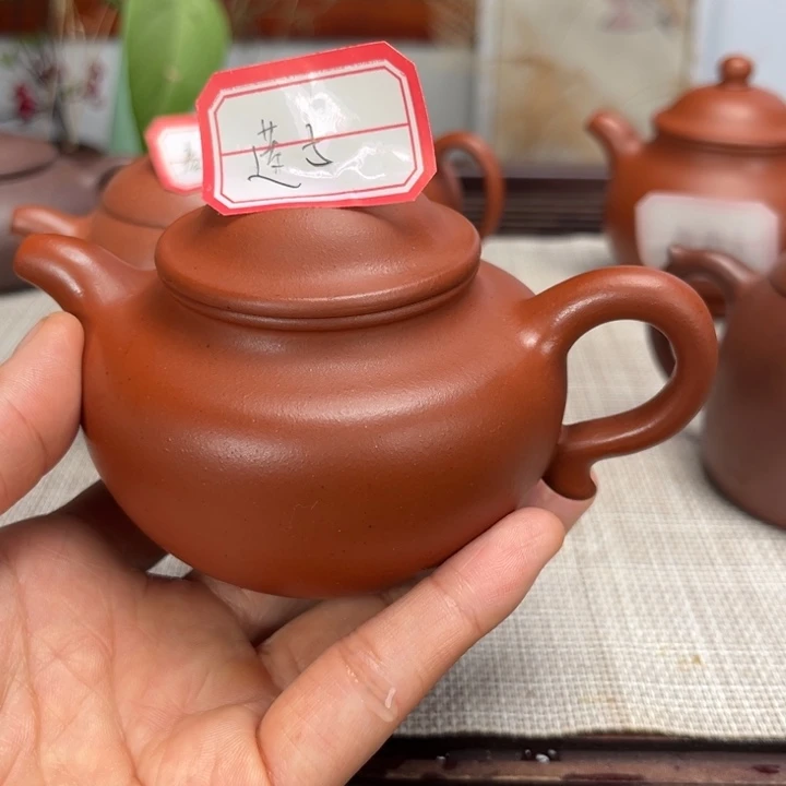 茶壶紫砂莲子小红泥