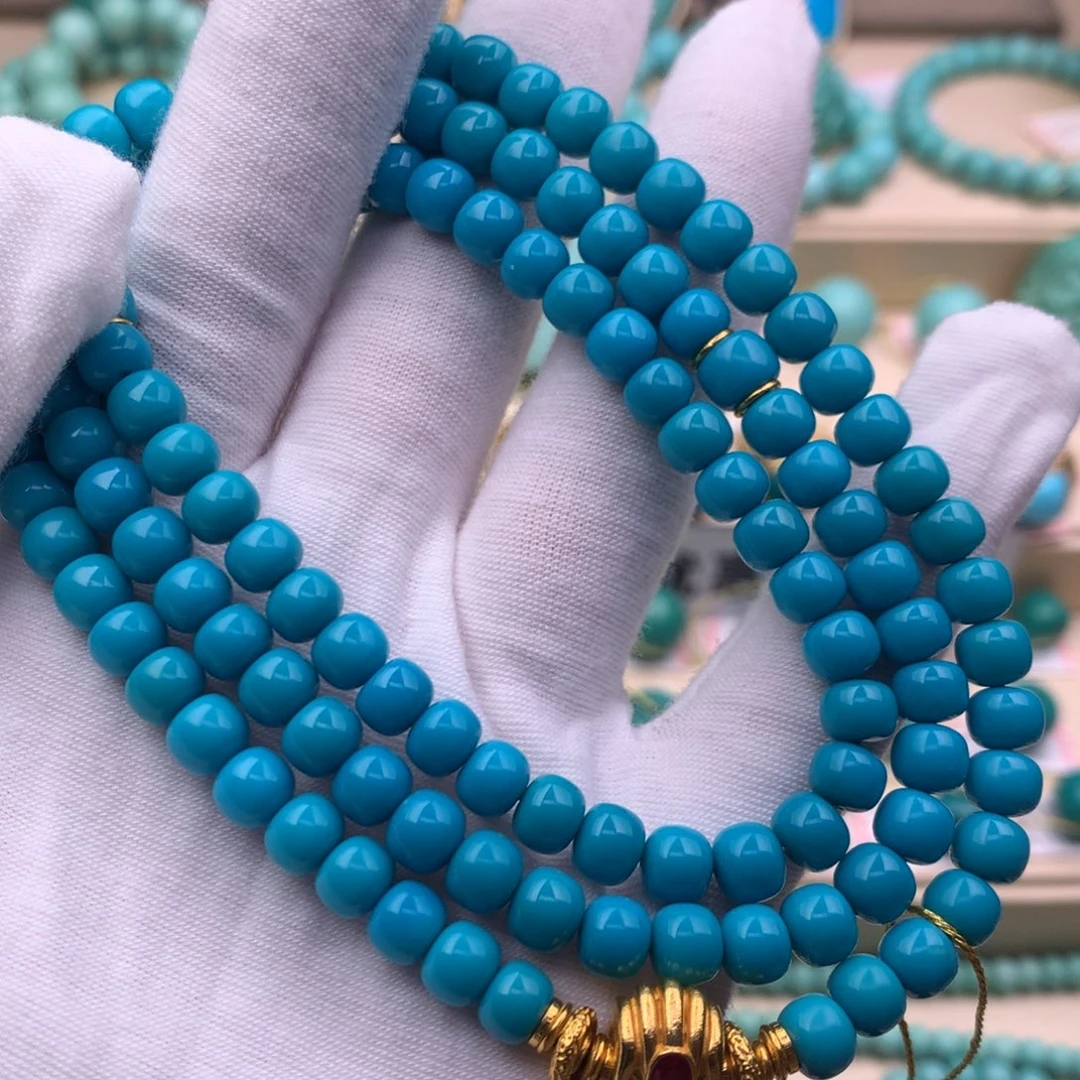 绿松石18K金镶嵌珠宝奇石