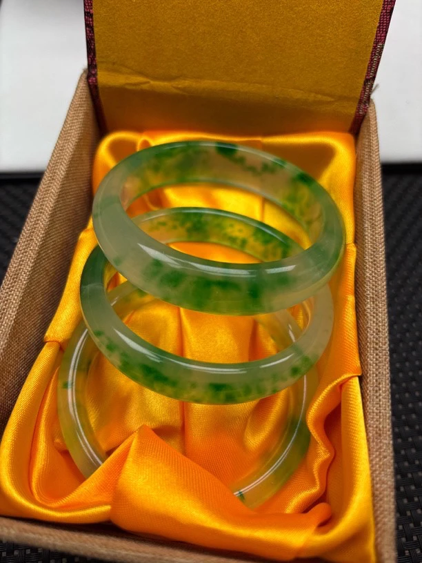 非洲翠独龙宽版手镯78