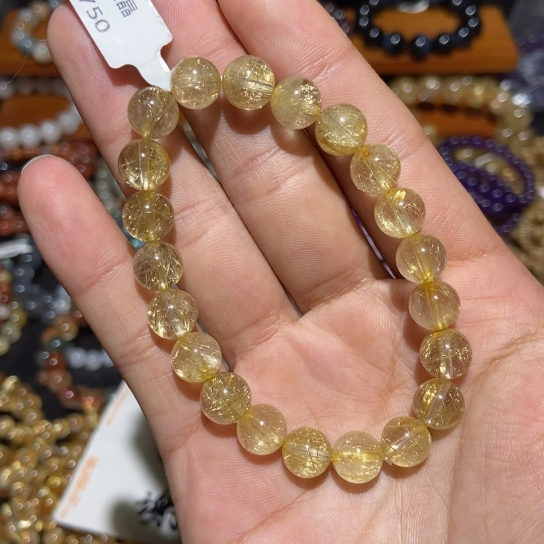 水晶手链未镶嵌金发9m