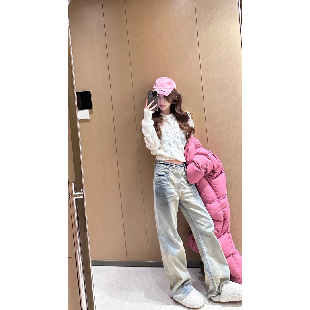 IS LULU  |   气质纹理圆领显瘦针织毛衣