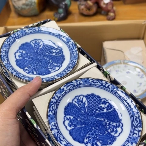 瓷片摆件工艺品瓷器摆件777