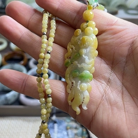 颈饰未镶嵌翡翠翡翠吊坠