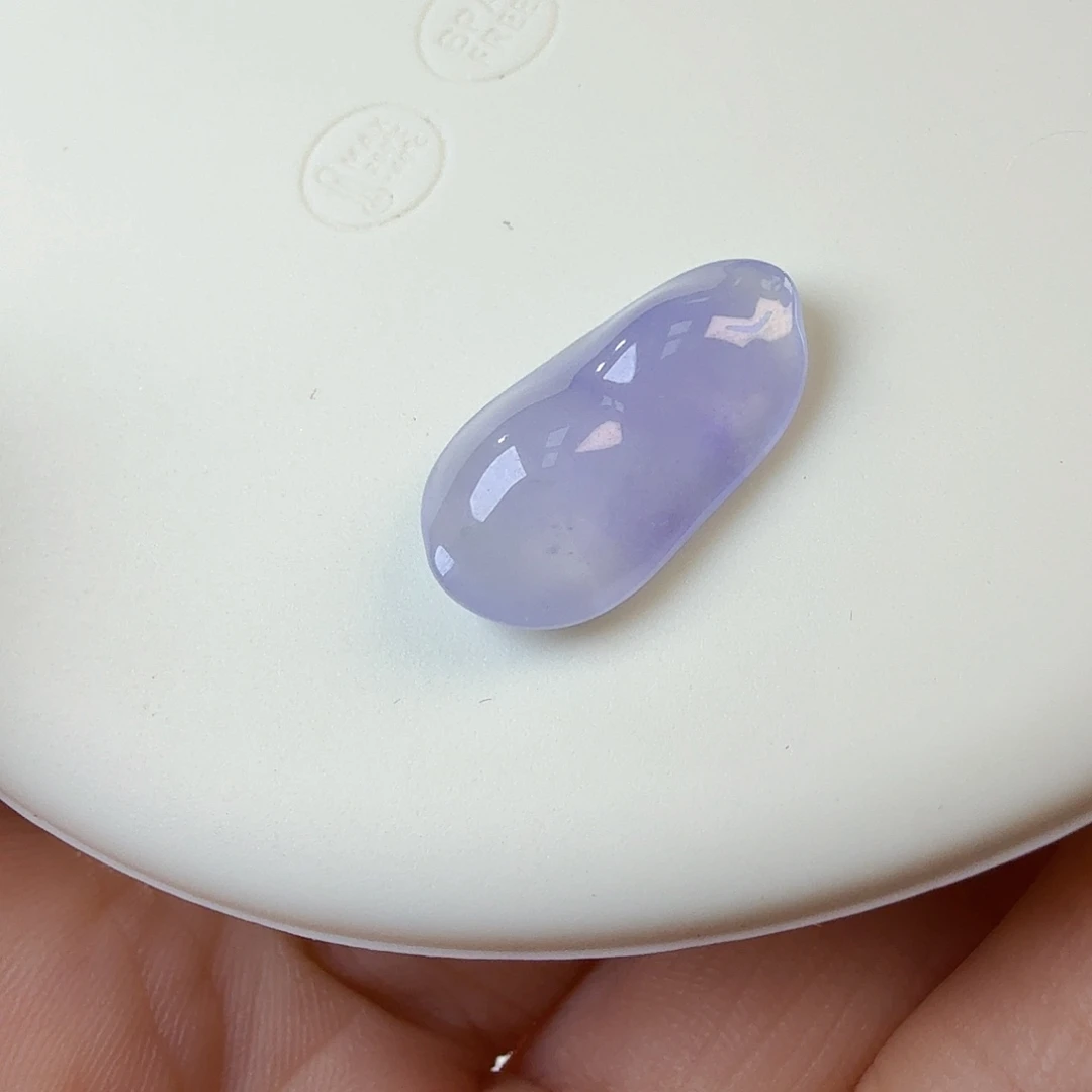 翡翠裸石冰紫豆子