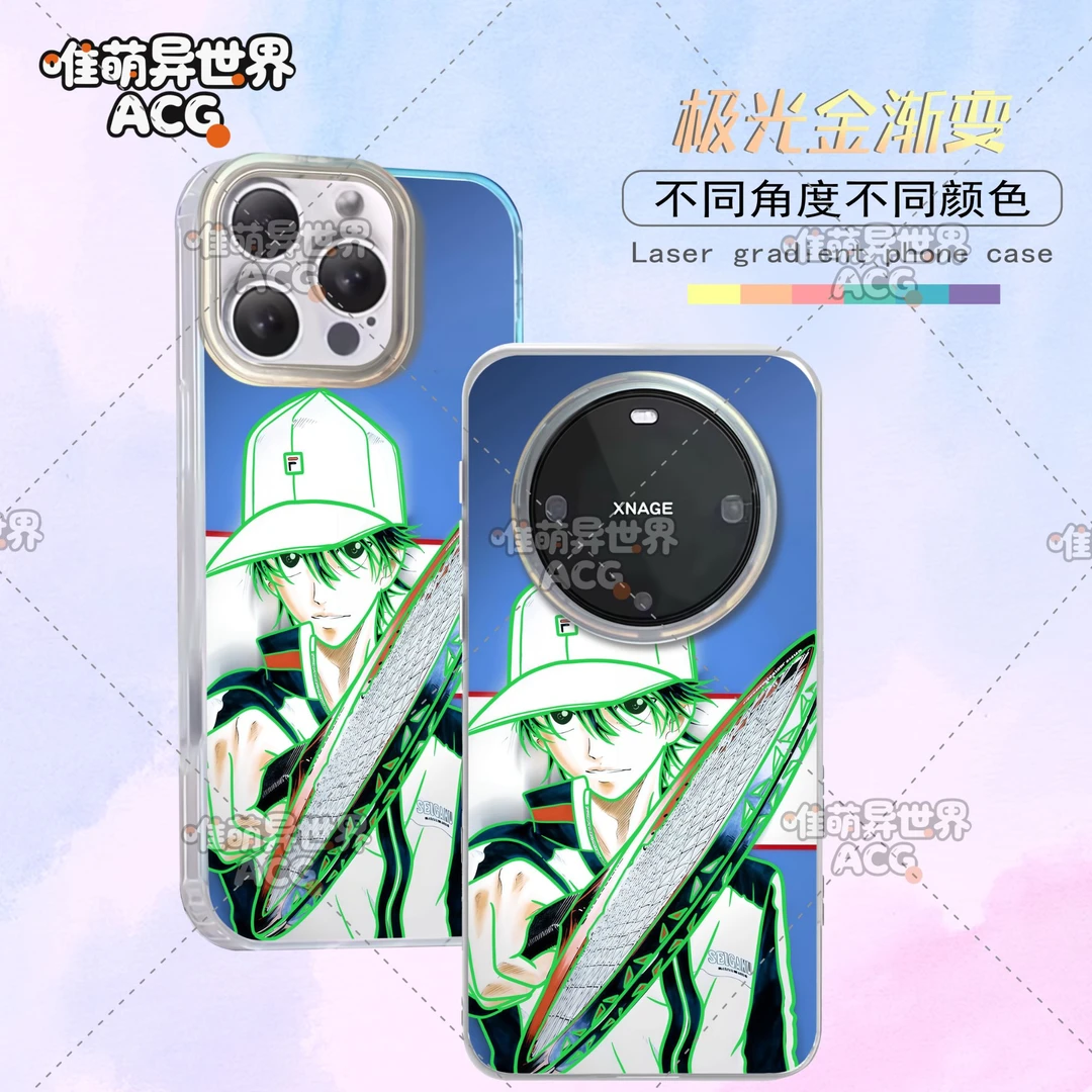 网球王子适用苹果华为vivo一加小米二次元动漫极光手机壳
