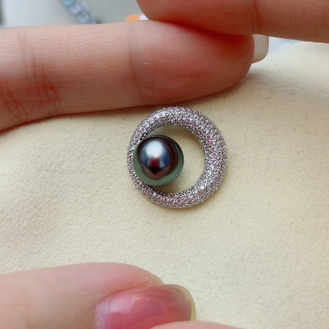 颈饰银S925镶嵌海水珍珠w62