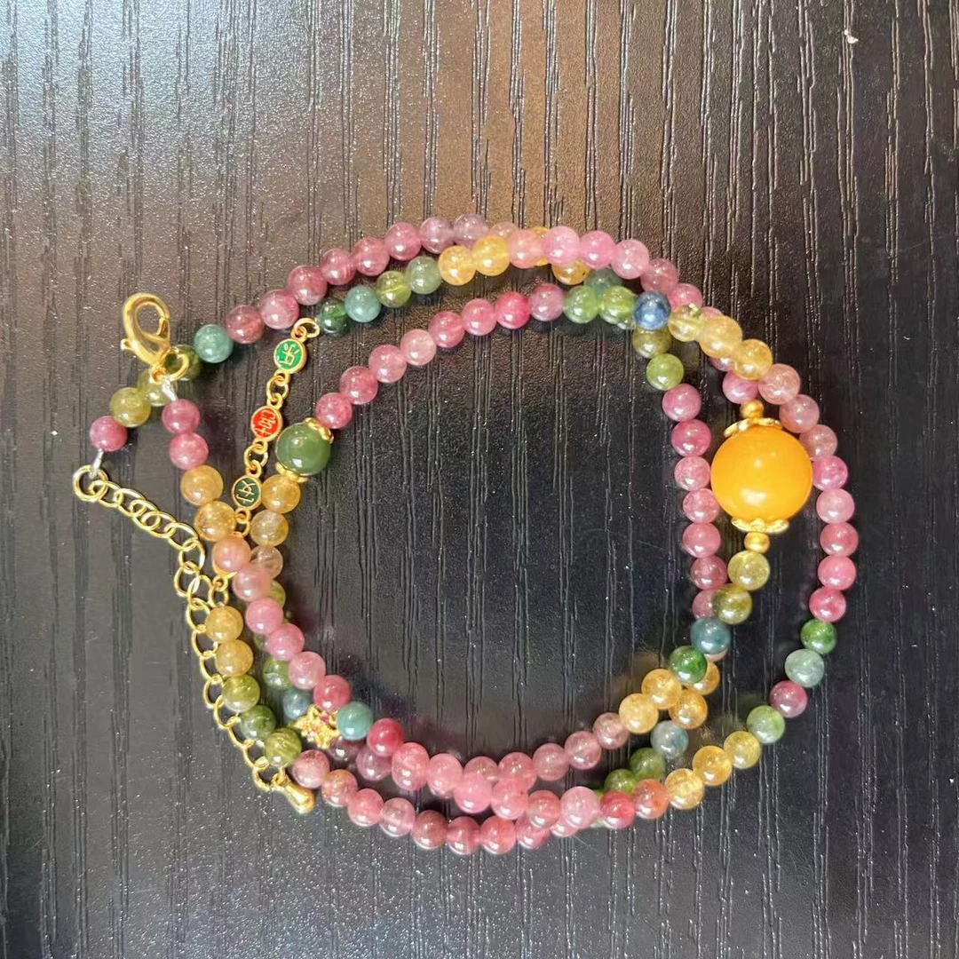 【巨伶石】碧玺长链多圈颈饰链