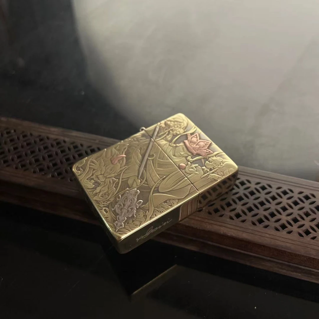 zippo打火机 DB 1935黄铜地藏王  DY9920TZ