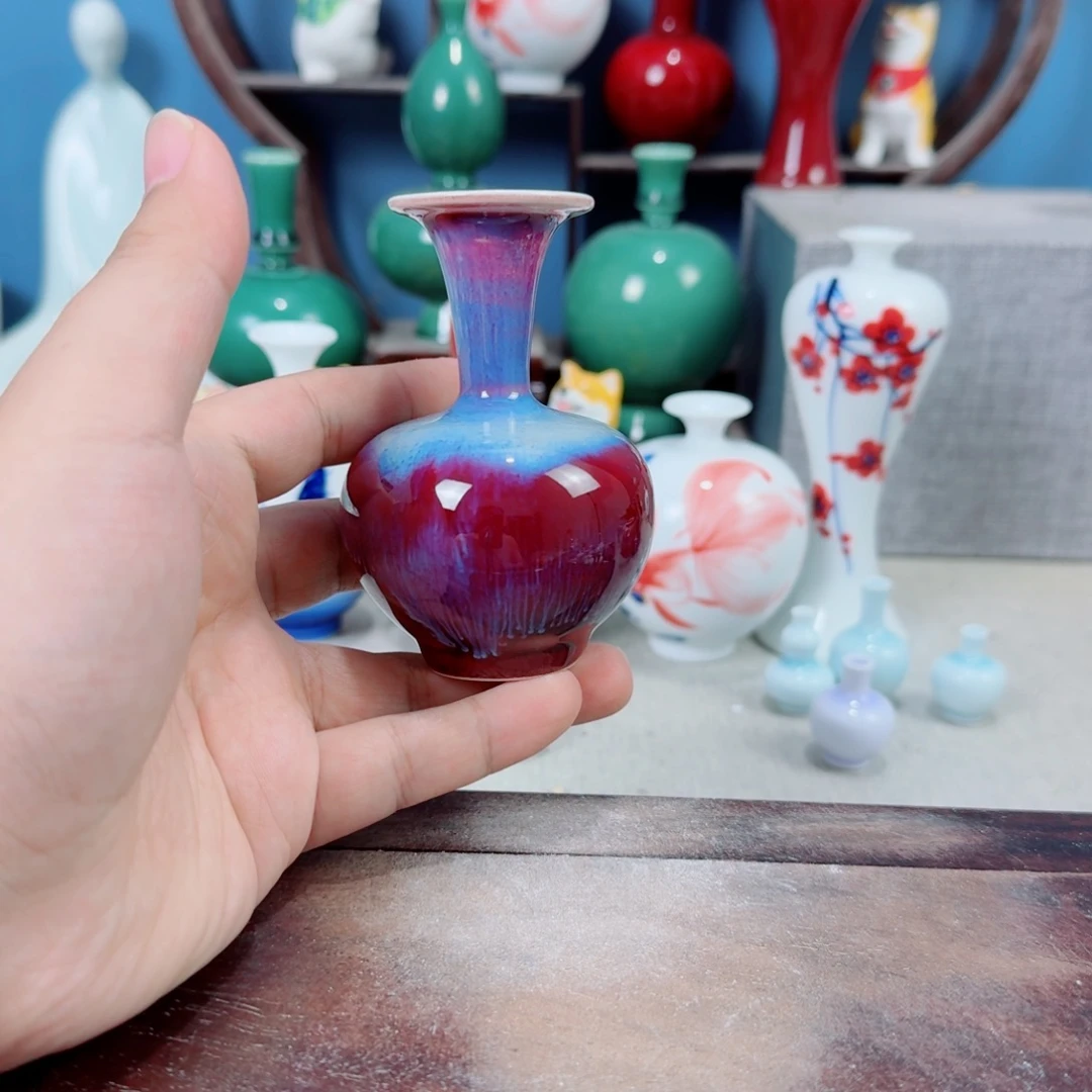 陶瓷手工小花器摆件