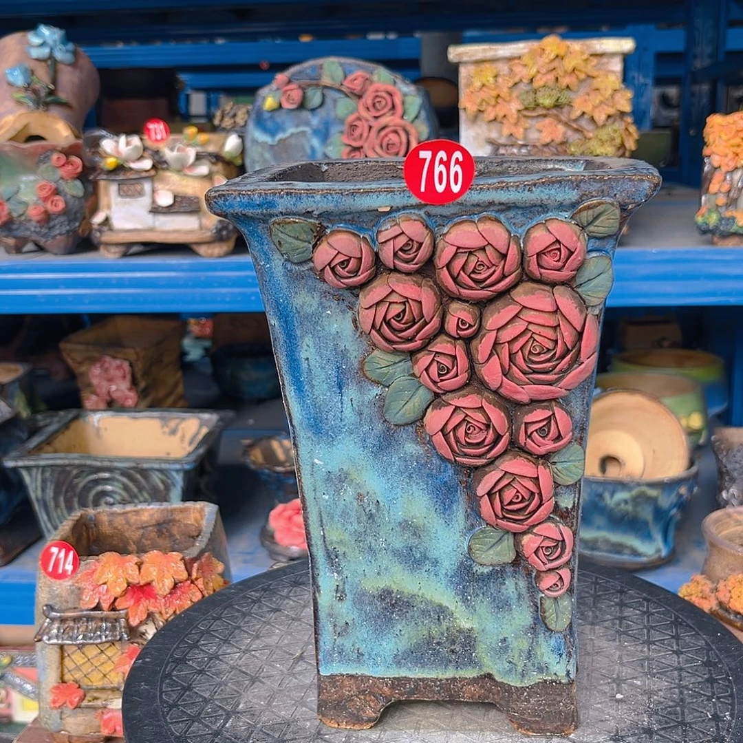 微瑕766 号陶然花器手工花盆