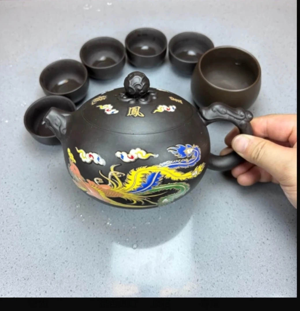 大西施龙凤变色大容量一壶六杯