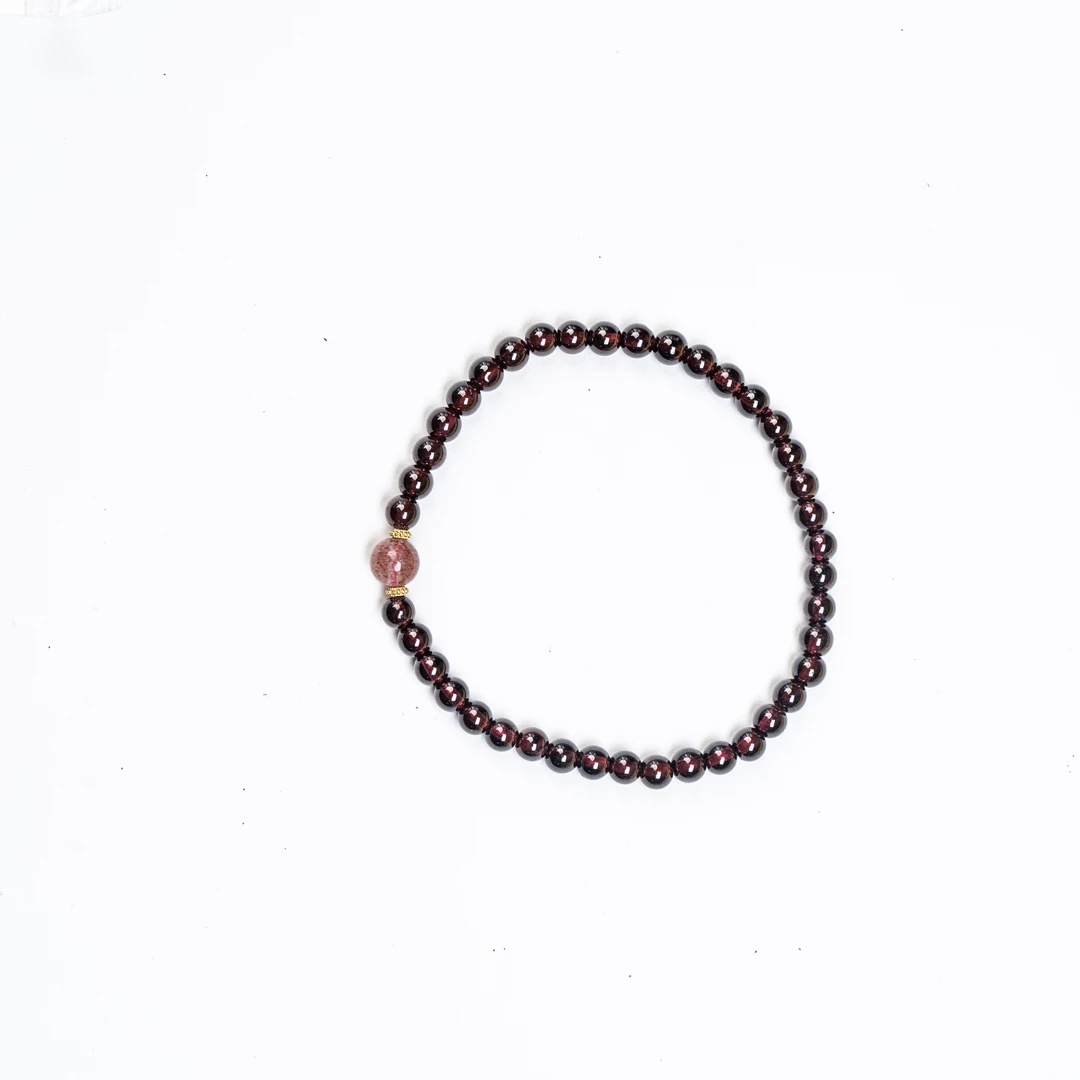 【普陀山欢喜】石榴石DIY手串 K21019