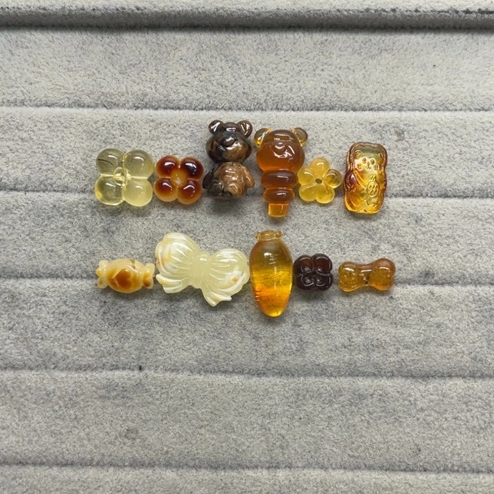 未镶嵌蜜蜡裸石天然琥珀蜜蜡配件