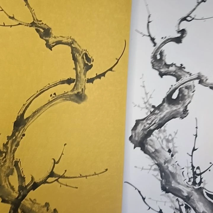 兰***人绘画精品梅花卡宣作品