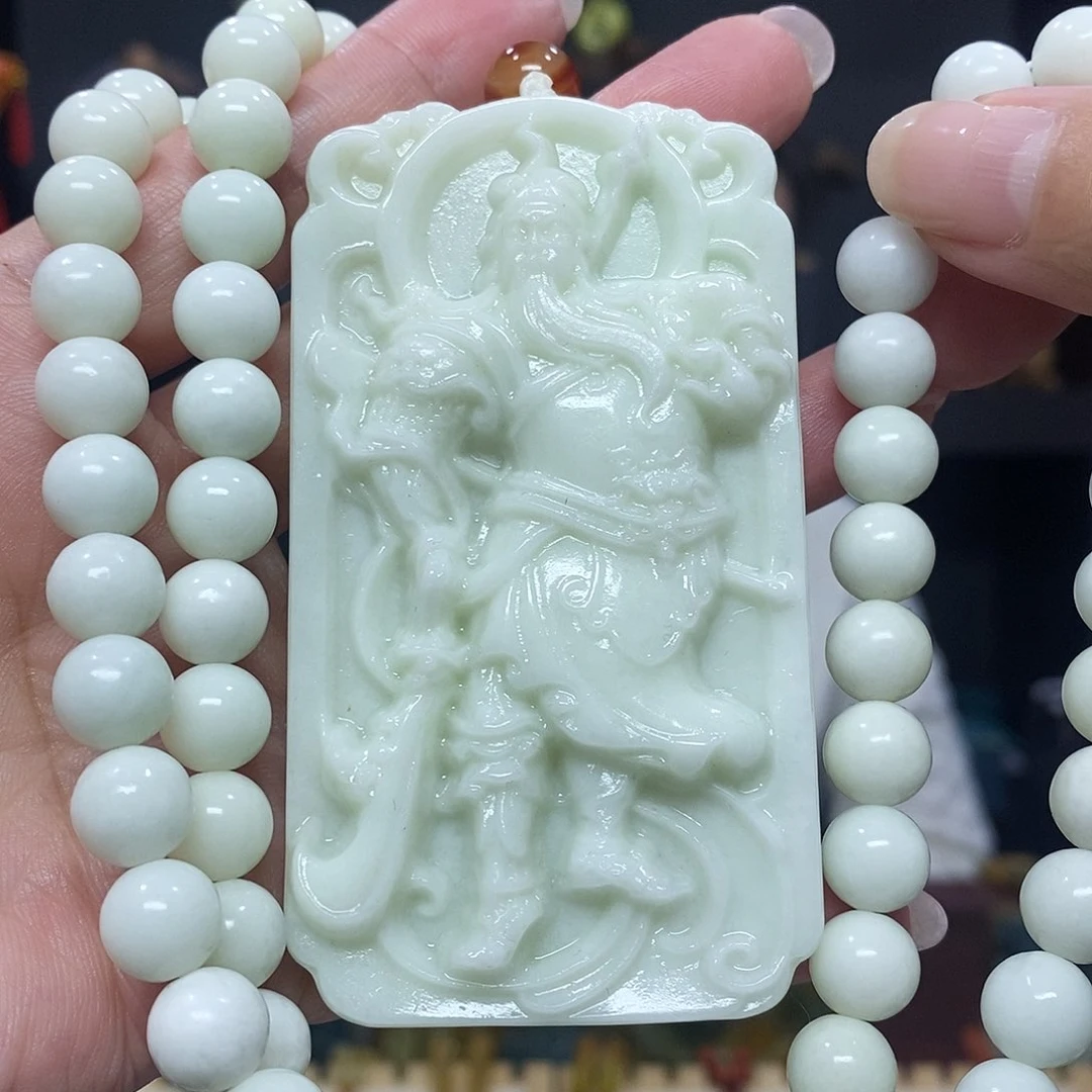未镶嵌岫玉挂件吊坠项链